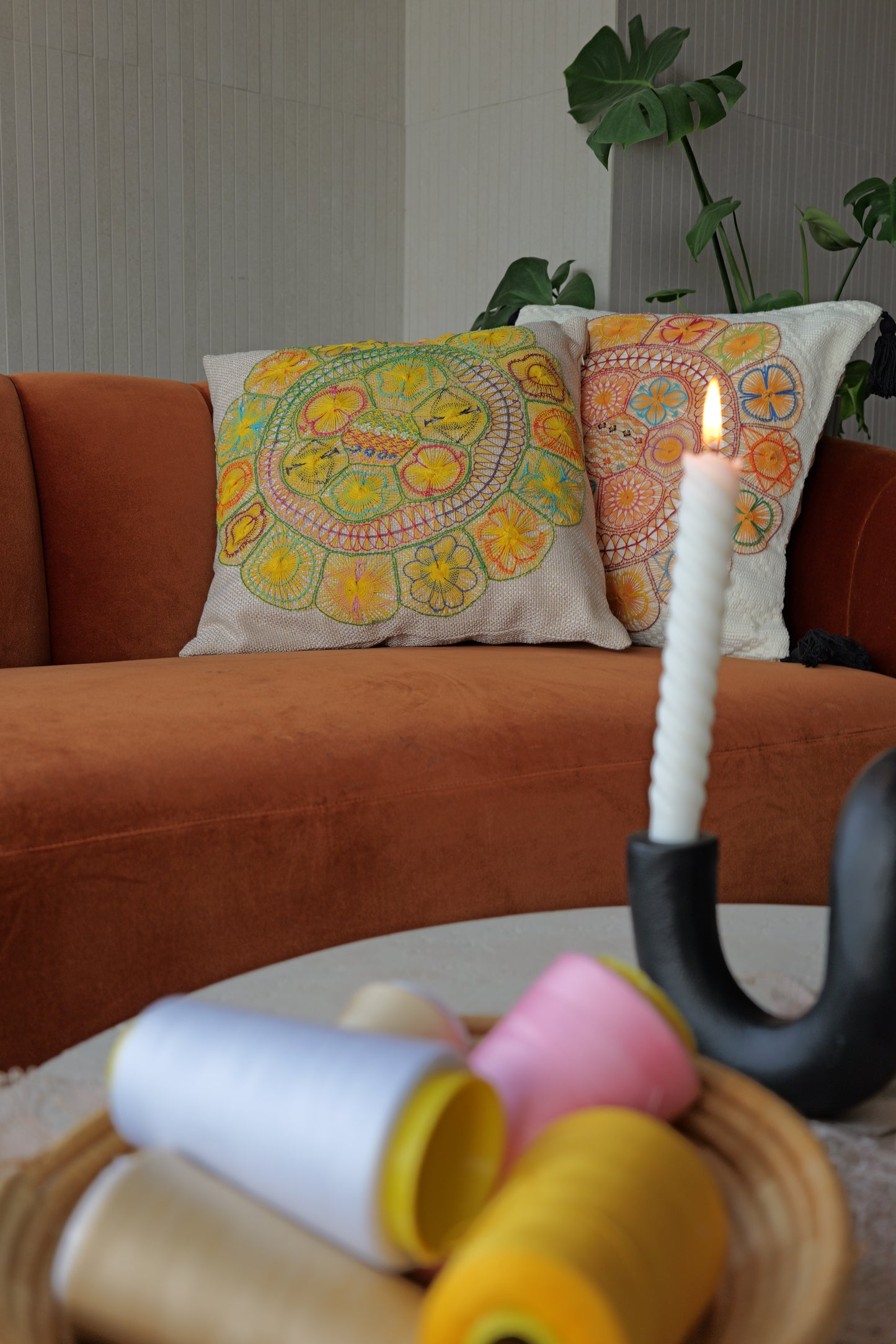 Cushion Cover with Tassels