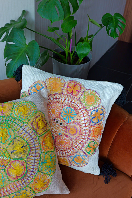 Cushion Cover with Tassels