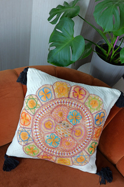 Cushion Cover with Tassels
